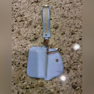 Lululemon Athletica Blue Dual Pouch Wristlet